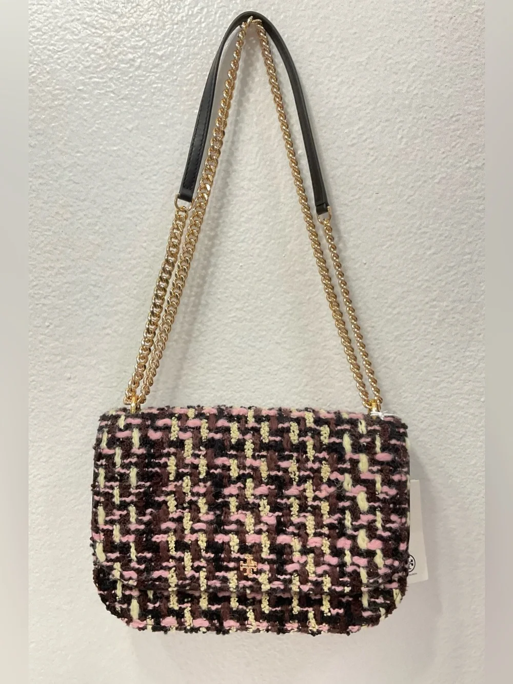NWT Tory Burch Tweed Shoulder Bag - Picture 1 of 14